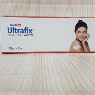 Ultrafix 15 cm x 5 m Onemed / Plester Luka Ultarix 15x5 / Plester Non Woven / Plester Tahan Air Ples