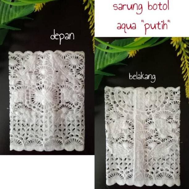 CR - Sarung botol bordir. Taplak meja makan neverending 150x300cm. Taplak meja makan putih . perabot