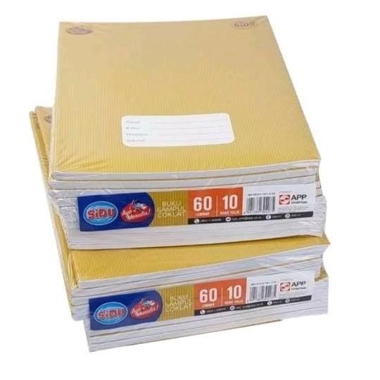 

BUKU TULIS SIDU COVER SAMPUL NAMA ISI 60 LEMBAR / BUKU SIDU CRAFT 60 LEMBAR (1 PACK ISI 10 BUKU) KS