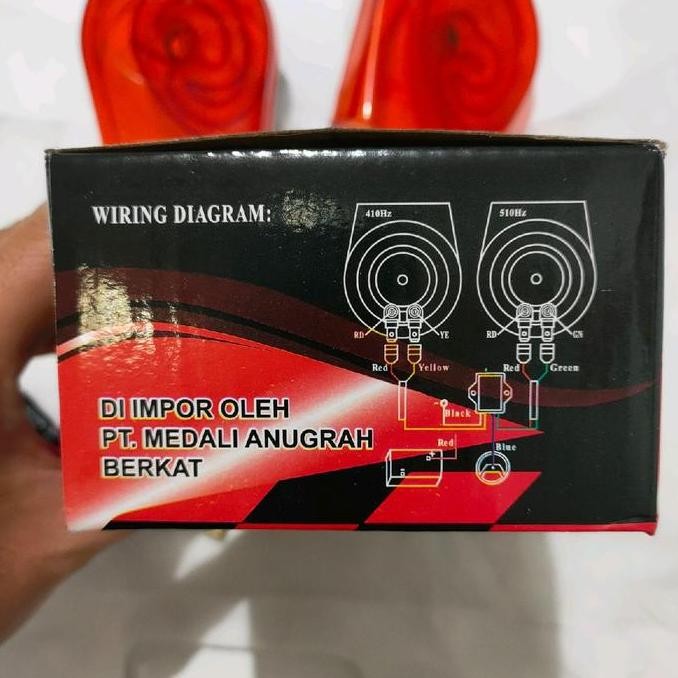 klakson gema echo 22 suara / klakson telolet 22 suara  12 volt motor dan mobil