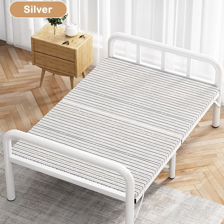 Tempat Tidur Lipat Ranjang Besi Minimalis Folding Bed Portable