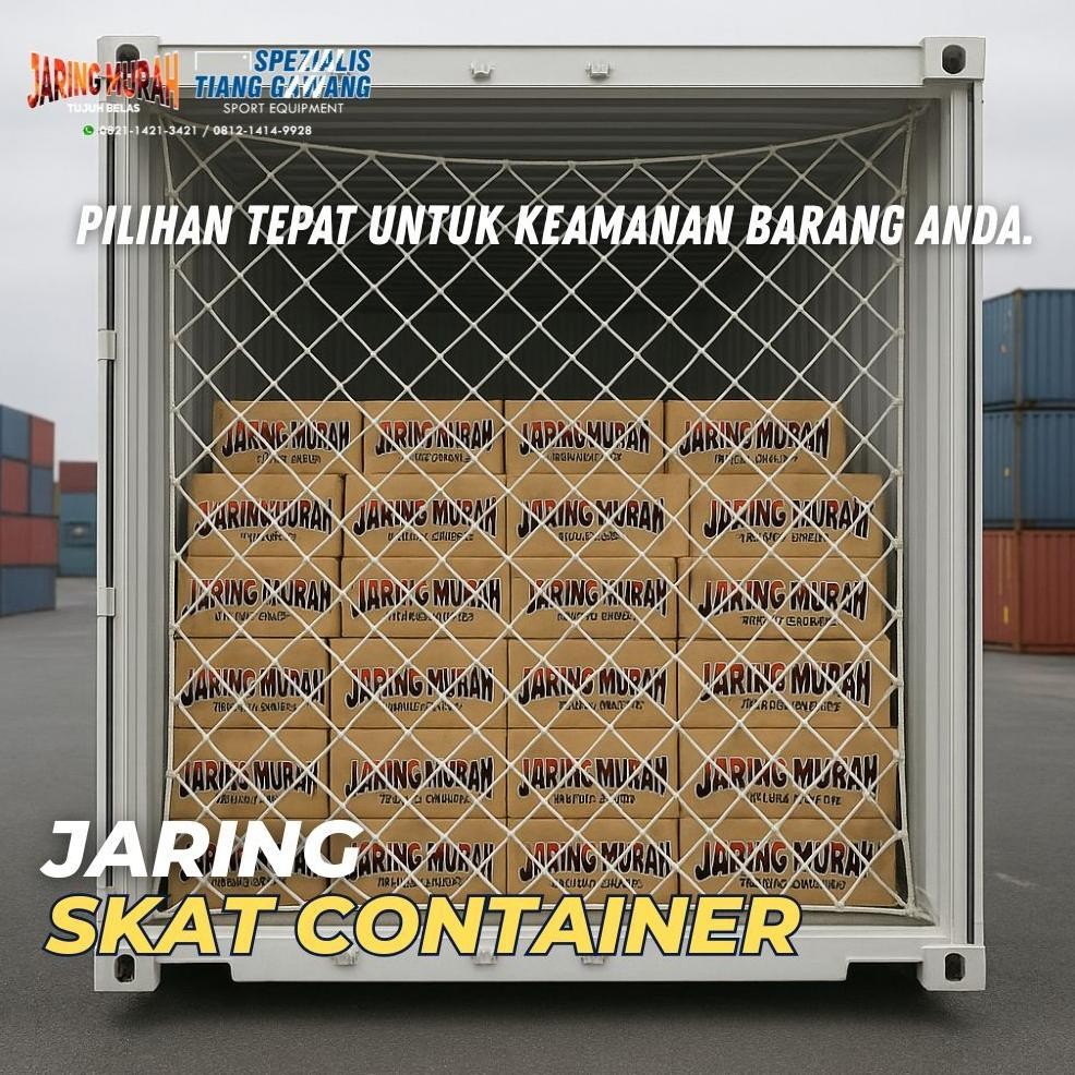 Jaring Sekat & Penutup Kontainer Barang Untuk Container 20 Feet & 40 Feet | Kuat & Tahan Tarikan Nug