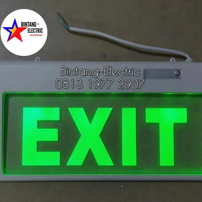 Lampu Petunjuk Exit / Lampu Sign / Lampu Exit Led Tipe Tulisan Exit