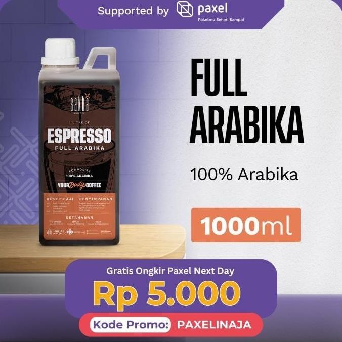 

PROMO ESPRESSO CAIR KOPI 1L FULL ARABIKA KONSENTRAT MURNI ASLI MINUMAN COFFE