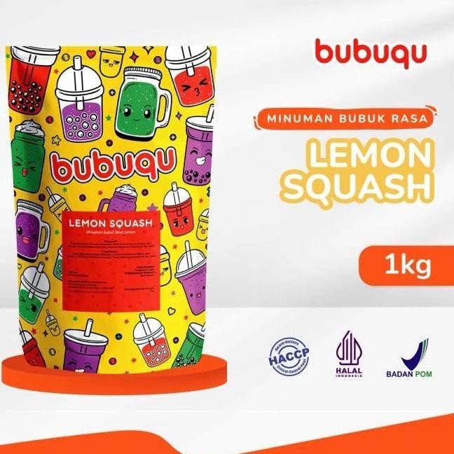 

(SALE) BUBUQU POWDER DRINK LEMON SQUASH - BUBUK MINUMAN LEMON SEGAR 1 KG