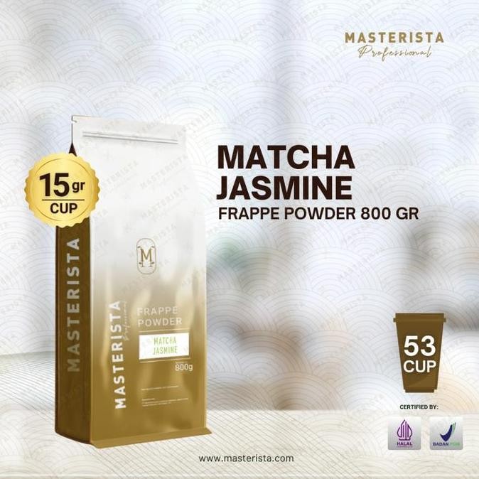 Bubuk Minuman Masterista Matcha Jasmine / Bubuk Minuman Rasa Matcha Jasmine / Bubuk Matcha Jasmine