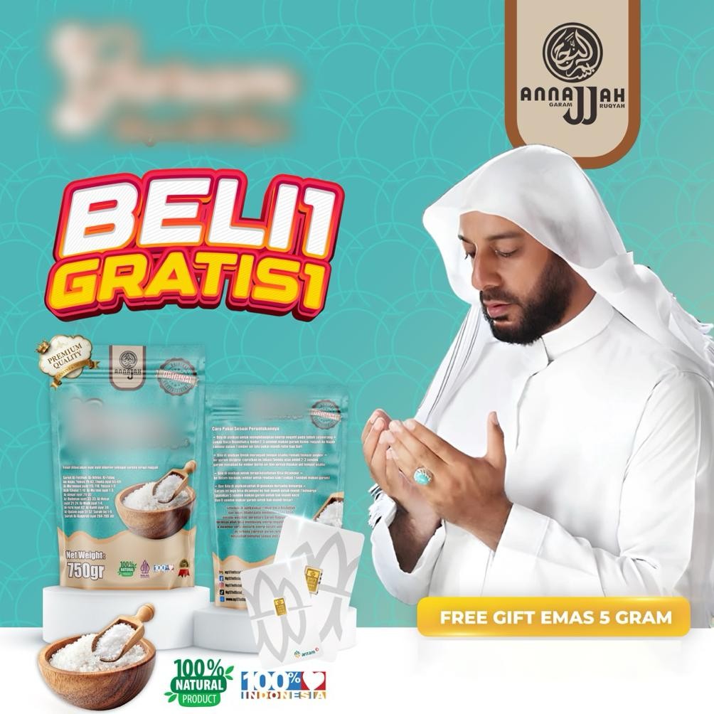 

(Terbaru) [ Beli 1 Gratis 1 ] Termurah Garam Original 750 gram | Garem Berkualitas Premium (Terlaris)
