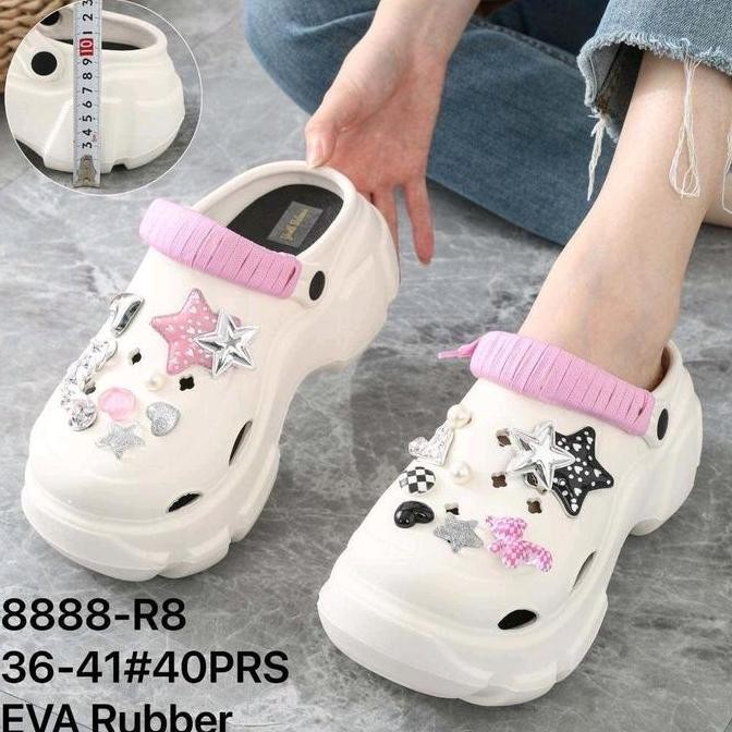 Sandal Baim Eva Rubber Lilit Ungu Jibbits Import Kekinian Ringan Sendal Wanita Karet Pink Jepit