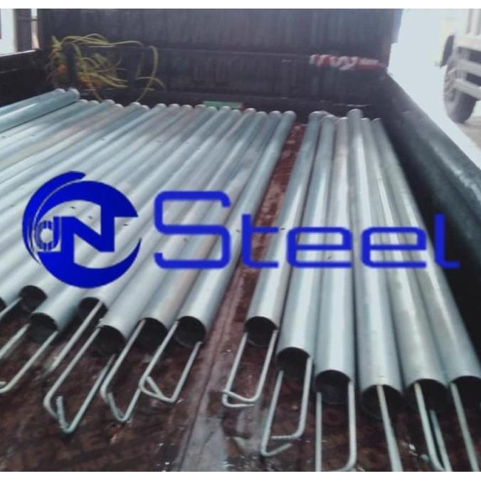 [Expert] Tiang Pagar BRC Galvanis 175 cm x 2" EP HD