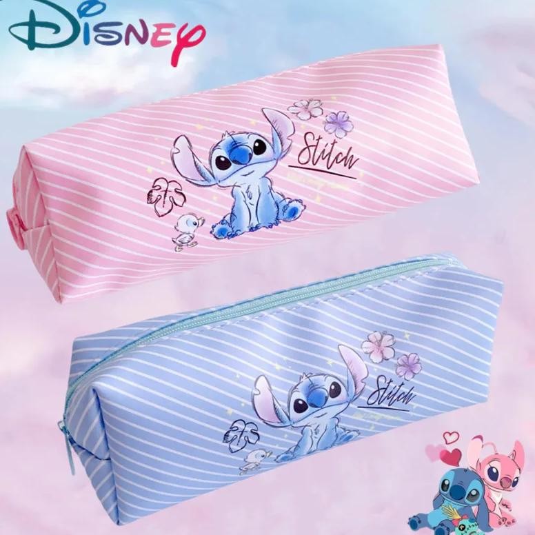 

New Disney Stitch Anime Pencil Case Stitch Print Pen Bag Cartoon Students Storage Bag Stationery Kids Toy Christmars Gift