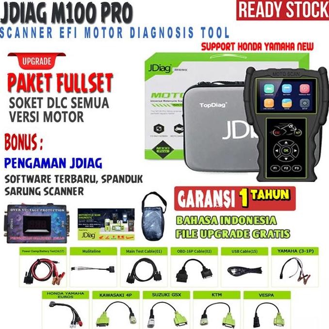 [NEW] JDIAG M100 PRO MOTOR SCANNER FUNCTION DIAGNOSTIC TOOL EFI JDIAG M100PRO ORIGINAL ORIGINAL DAN 