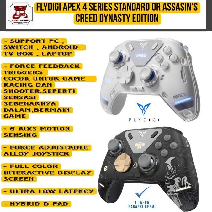 FLYDIGI APEX 4 ELITE GAMEPAD GAMING CONTROLLER ANDROID SWITCH PC MOBILE ORIGINAL DAN TERPERCAYA