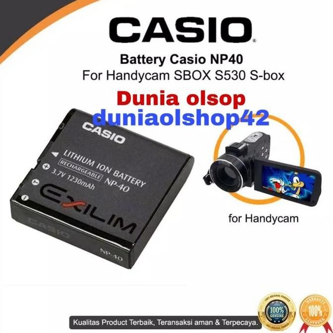 BATRE BATERAI HANDYCAM SBOX batre batrei casio np 40 for handycam sbox