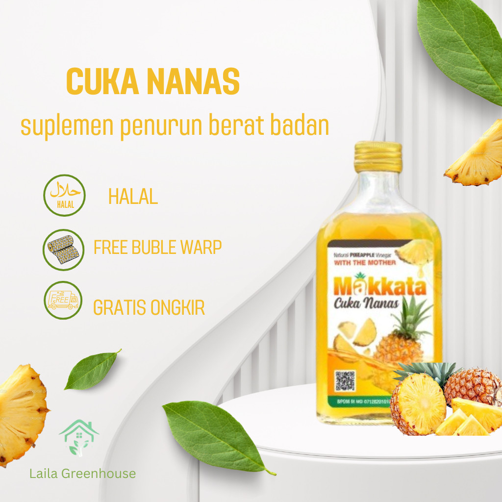 

Cuka Nanas Makkata Obat Penurunan Berat Badan Mengatasi Sembelit Untuk Pria Dan Wanita Isi 250ml