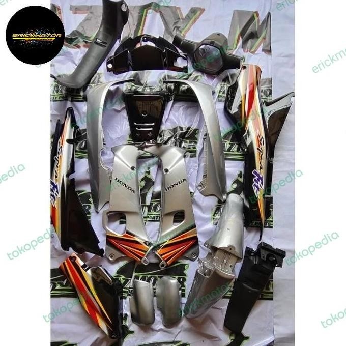 full body kasar halus Supra x lama / Supra fit lama hitam silver