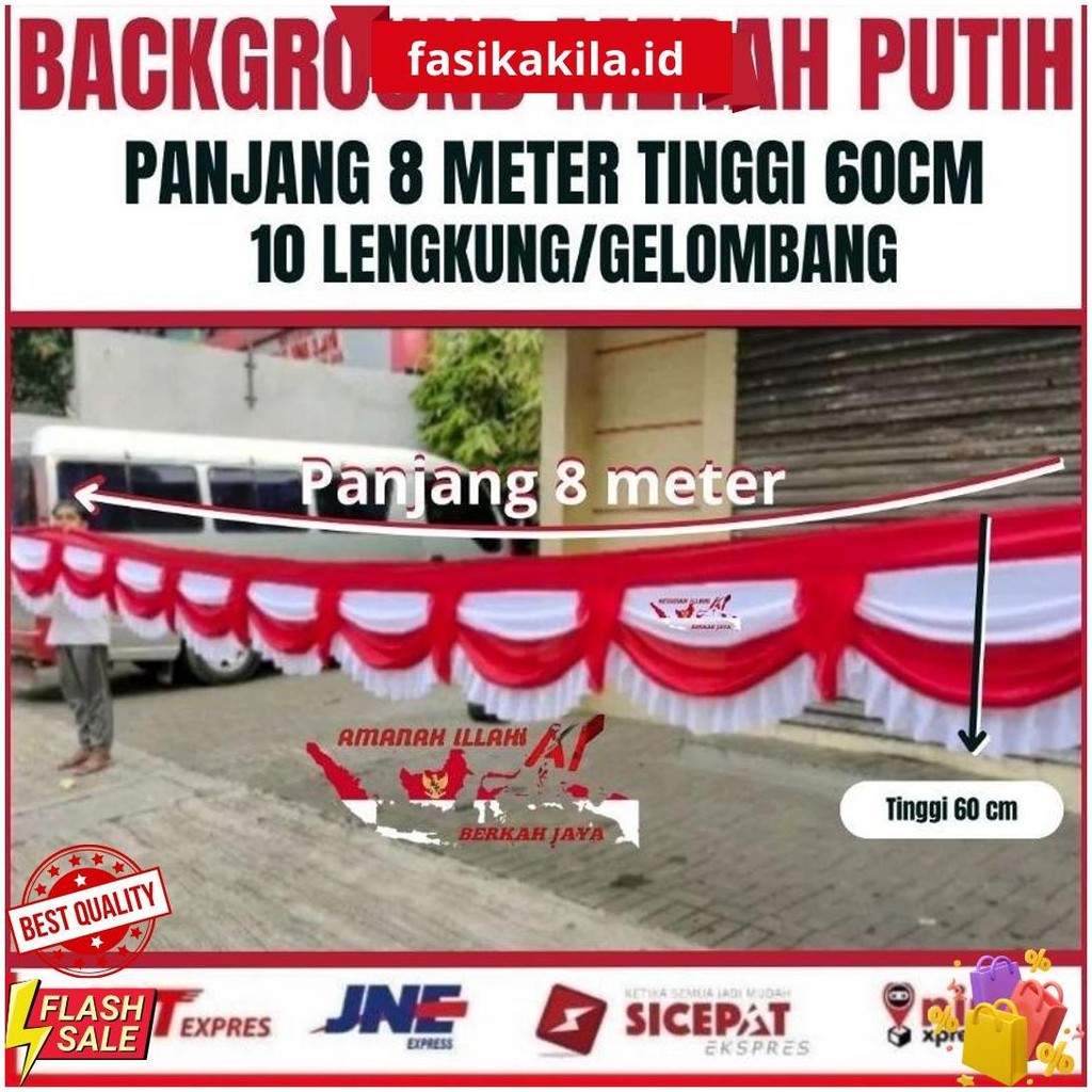 Bendera Kantor Tenda Rumbai Tenda Merah Putih Terlaris