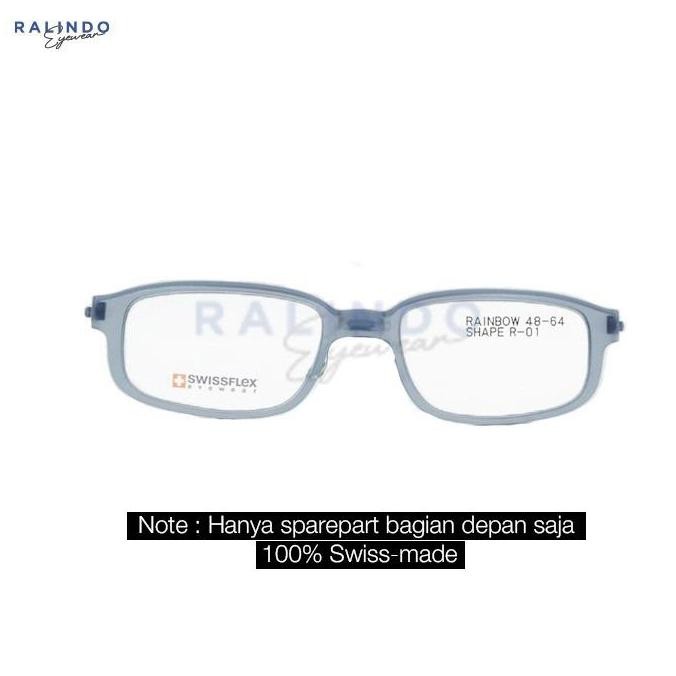 Front Frame Kacamata Swissflex Eyewear - Rainbow 01 / Size 48