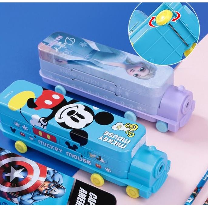 

Baru Tempat Pensil Bus Double Decker Unik - Kotak Pensil Metal Lucu Multifungsi Sekolah