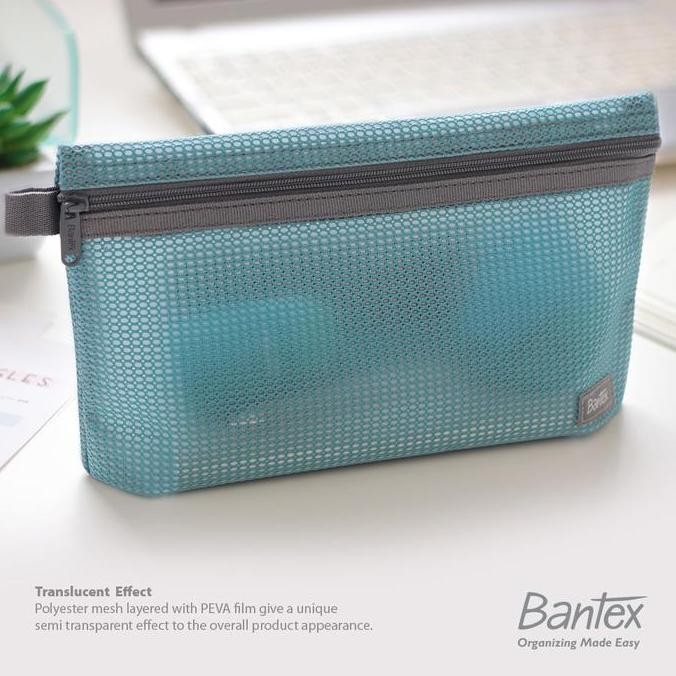 

Baru Bantex Cool Aqua Pouch #8108 76 - Zipper Storage Pencil Case & Handbag Estetik