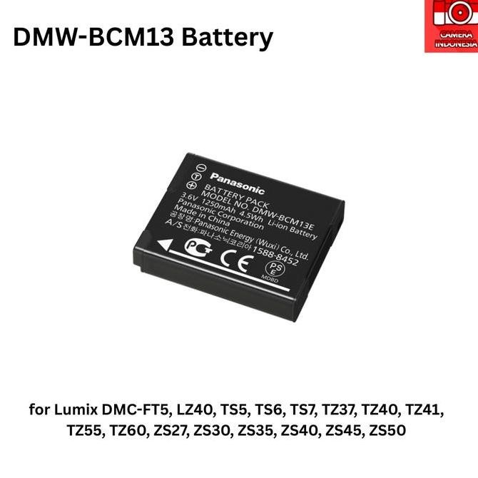 Baterai Panasonic DMW-BCM13 Untuk Kamera DMC-TS5 ZS30 ZS40 Dll.