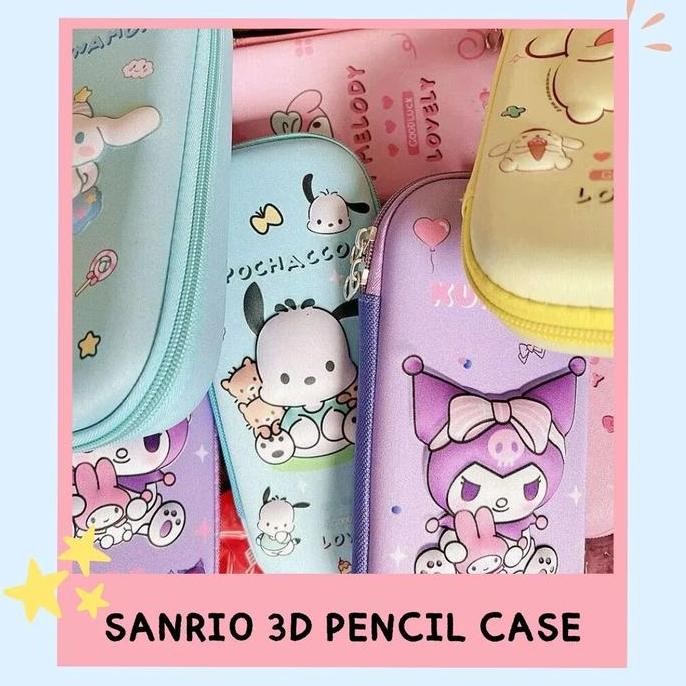 

Baru Sanrio Pencil Case Original Kotak Pensil Anak Lucu Karakter Cinnamoroll Kuromi