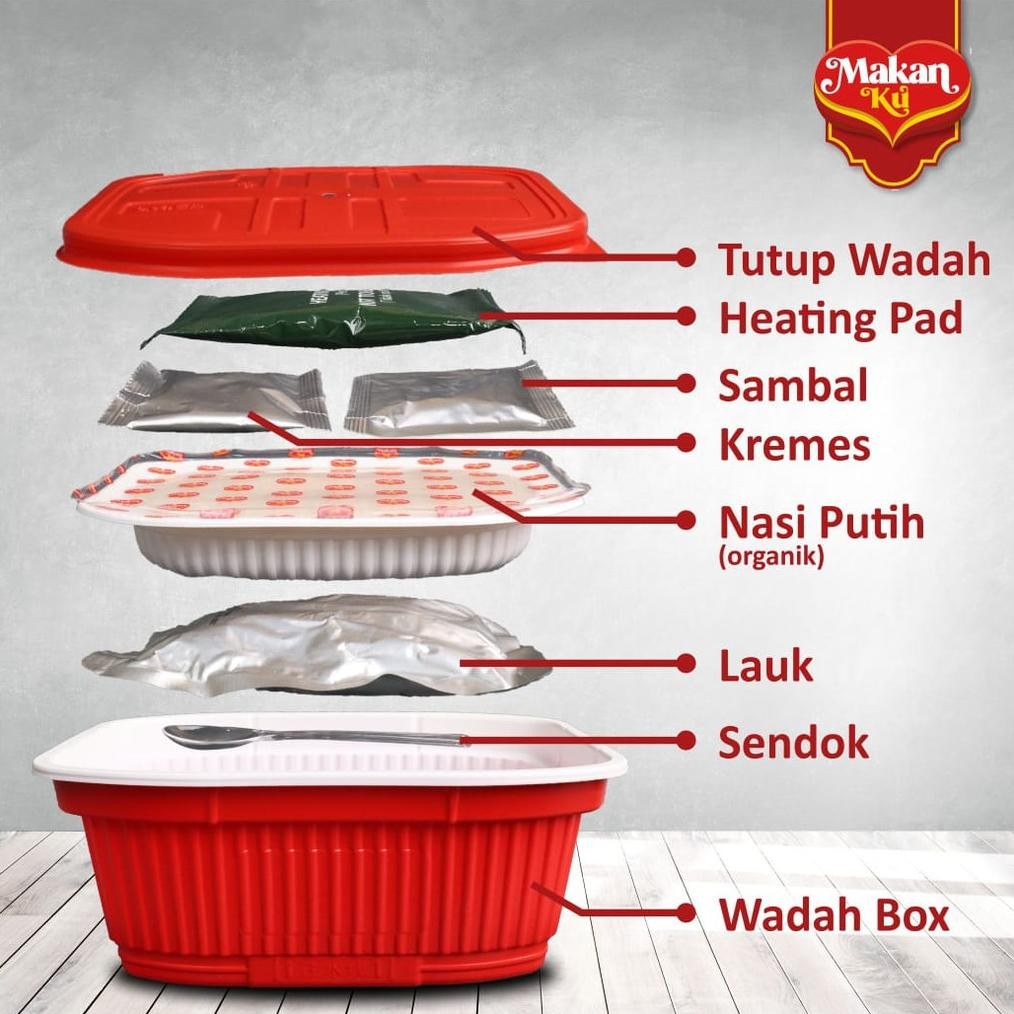 

MakanKu - Ayam Asam Manis | Makanan Siap Saji Dengan Pemanas (MRE/Meal Ready To Eat)