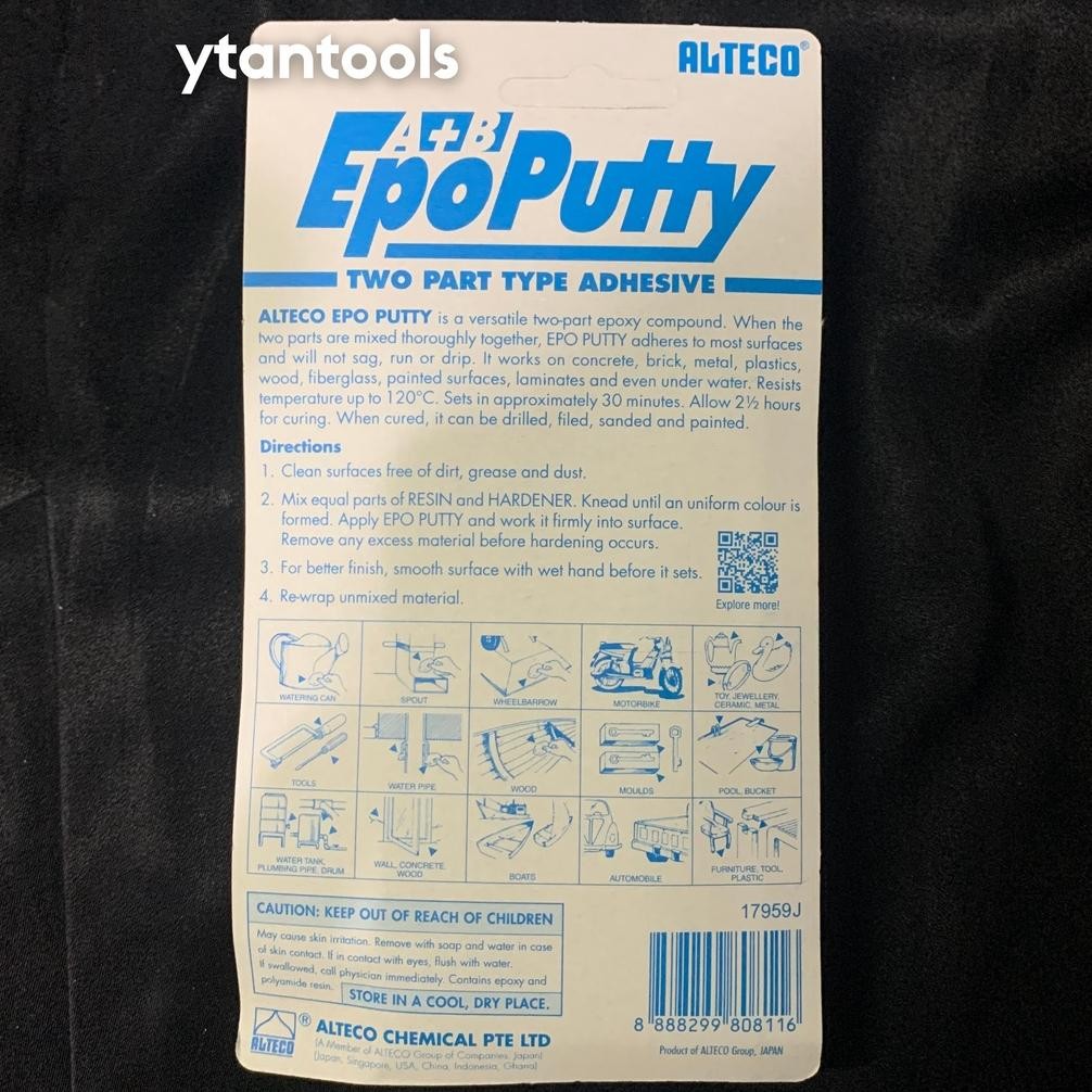 

Lem Epo Putty ALTECO / Lem Porting Tahan Panas / Epo Putty / Lem Serbaguna 100 Gram
