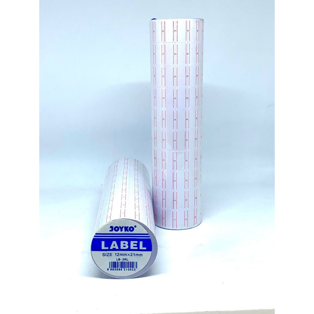 Per Slop JOYKO Lebel gun/tembak Kertas stiker Isi ulang/refil Label Harga 8 Digits 1 Baris Dan 2 Bar