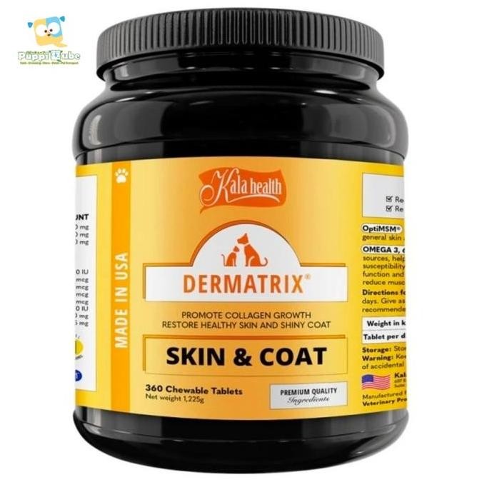 Dermatrix Tropical 360 Tablet - Vitamin Bulu & Kulit Anjing Kucing Co