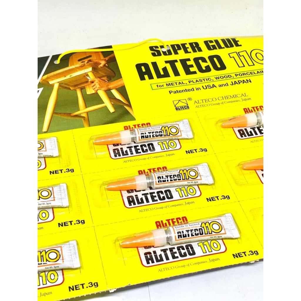 

Lem / Super Glue ALTECO 110 3 g / gr / gram Original Asli