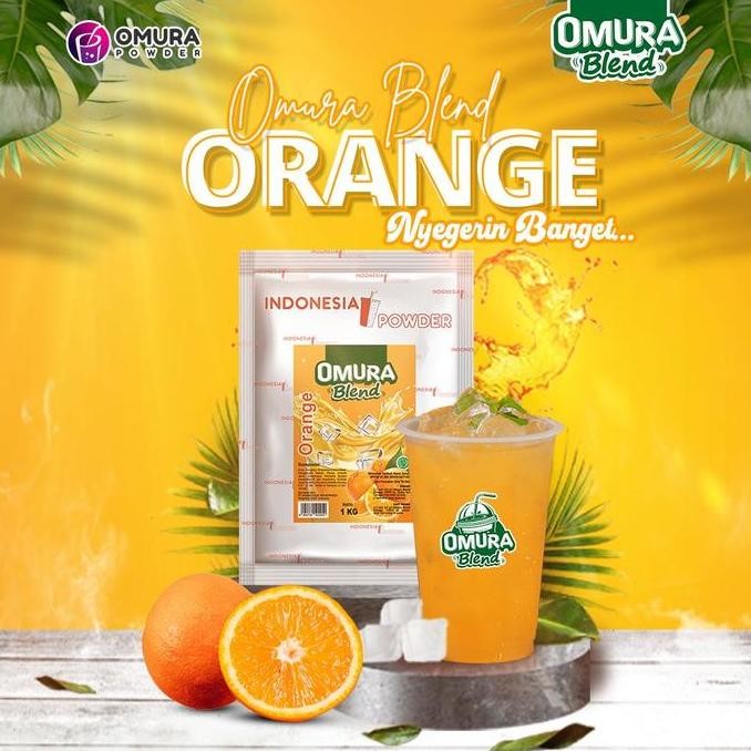 

baru bubuk minuman rasa jeruk 1kg blend - orange powder mengandung gula premium