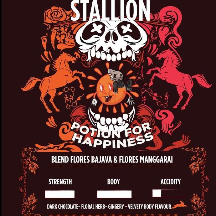 

baru kopi susu arabica blend stallion 1kg - biji kopi murni premium untuk es kopi