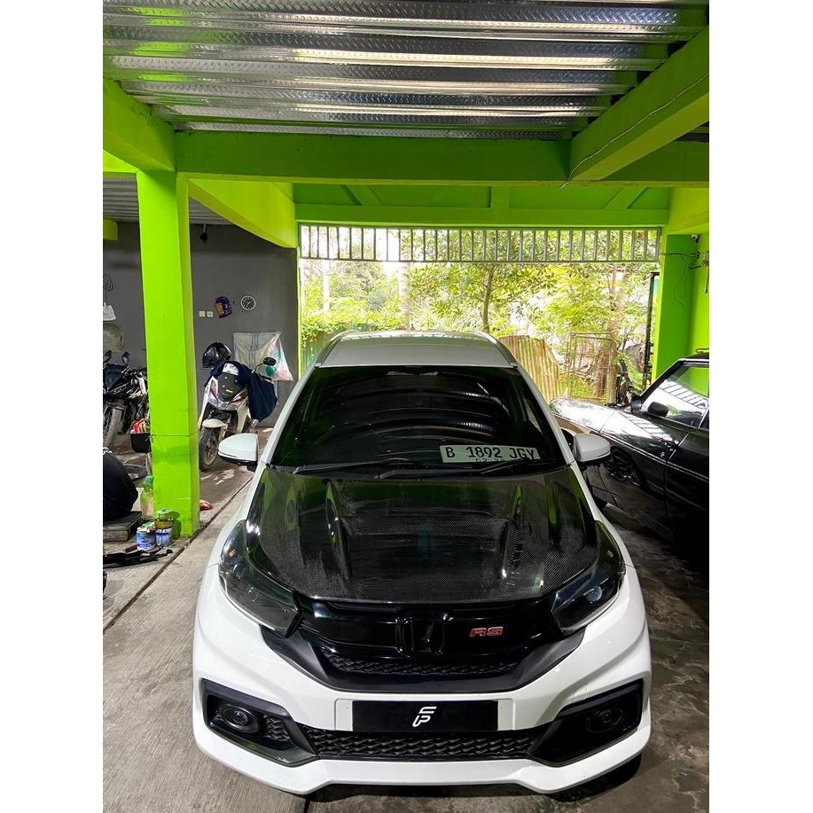 Promo Kap Mesin Honda Mobilio / All New Brio Facelift Shift Style Carbon Kevlar