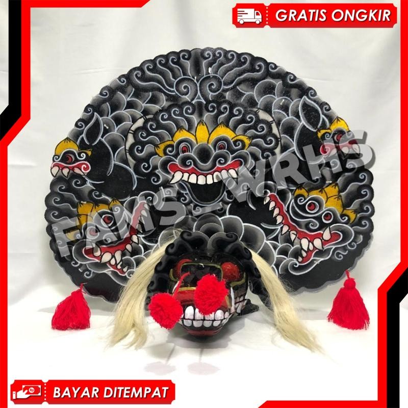 Promo Terbaru Barongan Telon VIP Ukuran 22 Full Kayu Barongan Caplokan Kayu ND-91