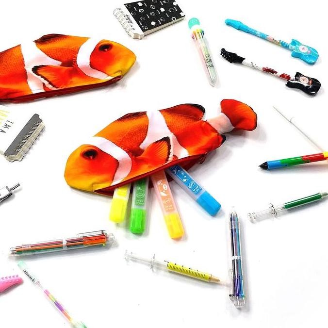 

Baru Tempat Pensil Bentuk Ikan Badut Clown Fish Shrelo Unik Untuk Penggemar Ikan