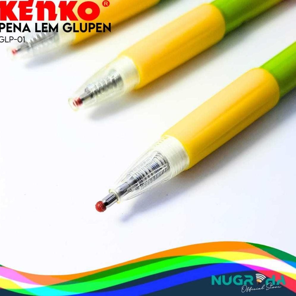 

KENKO GLUE PEN GLUPEN GLP-01 Retractable Pena Lem Cair - Pena Isi lem kertas pulpen cair