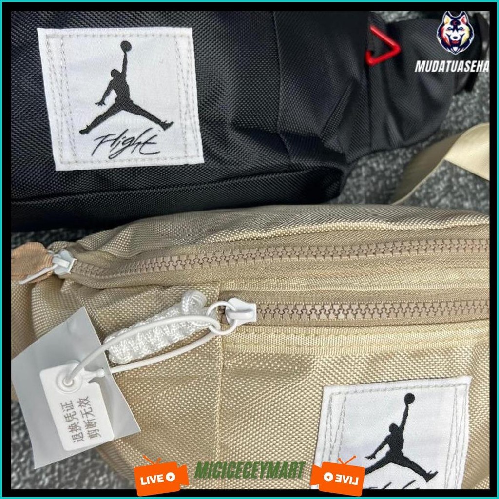 Air Jordan Flight Reverse Waistbag / Tas Pinggang Jordan /  Tas Selempang  / Slingbag / Tas Kuliah /