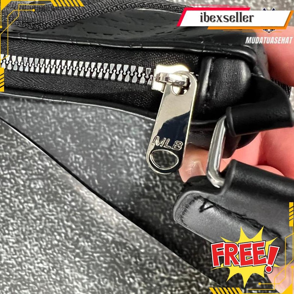 Mlb Ny Jacquard Hobo Bag Monogram Slingbag / Tas Bahu / Tas Selempang / Tas Wanita / Tas Pergi / Sli