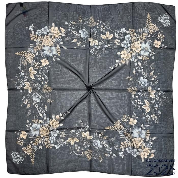 Ef Azra Series Miss Color Voile Scarf Ultrafine Polyfon - Hijab Size 120 X 120 Cm