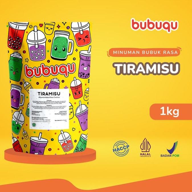 

baru bubuk minuman tiramisu latte bubuqu 1 kg - powder drink rasa susu tiramisu