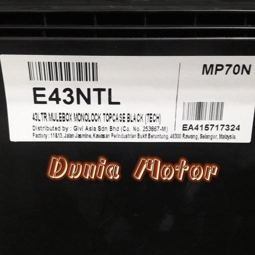 Box Givi E43 NTL - Box Motor Givi E 43 NTL