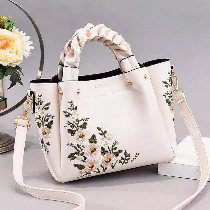 

Baru Tas Selempang Wanita Import F21875 - Shoulder Bag Motif Bunga Elegan