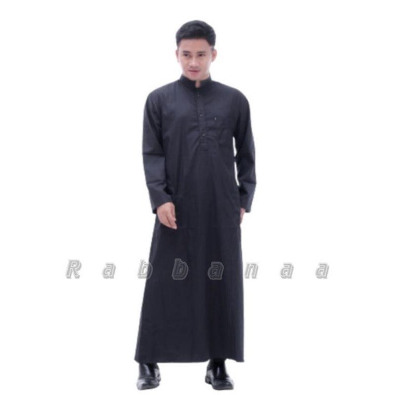 Sg Jubah Pria Gamis Pria Jubah Pria Dewasa Hitam Polos