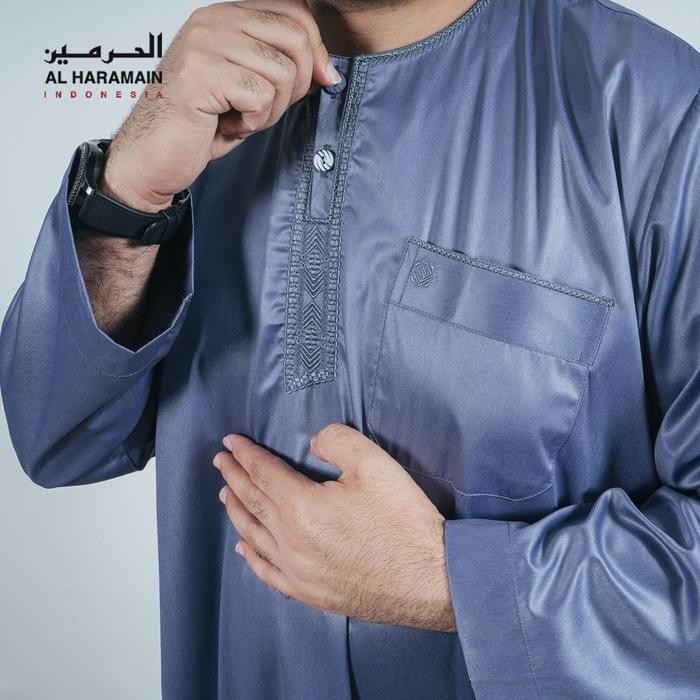 Al Haramain Jubah/Gamis Non Kerah/Model Ikaf
