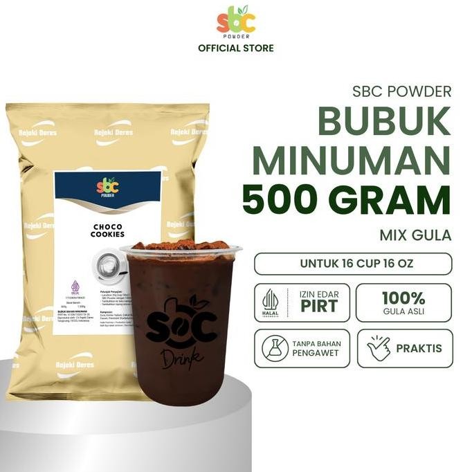 

baru bubuk minuman sbc powder 500gr - aneka rasa serbuk minuman bubble drink