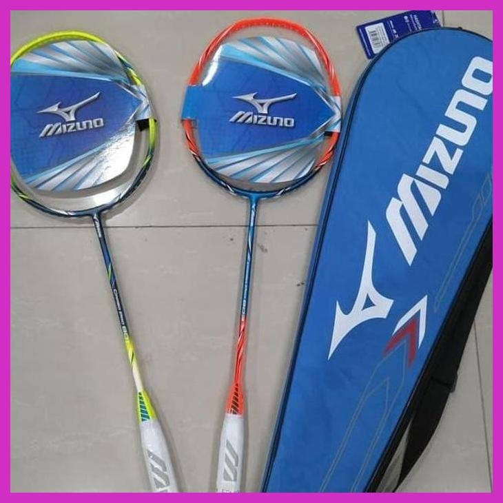 (OLAHRAGA) RAKET BADMINTON MIZUNO CARBO PRO 801/803 BONUS TAS ORIGINAL PACKING AMAN