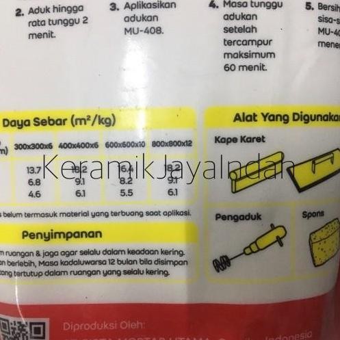 [Expert] MU NAT KERAMIK | PENGISI NAT MU408 MU 408 SUPER WHITE