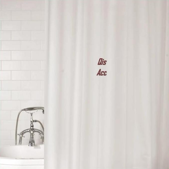 FORHOM Tirai Kamar Mandi PEVA Plus Pengait 180x200 Cm - Transparan