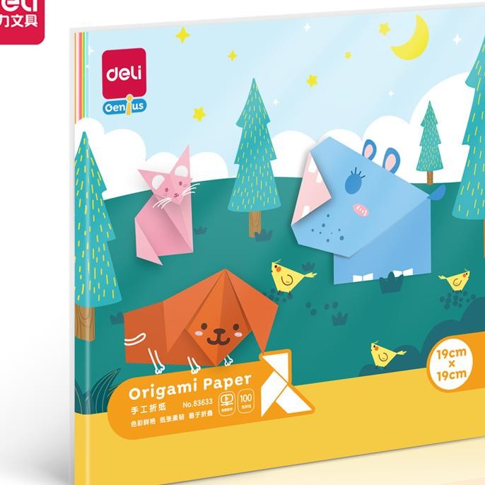 

Kertas Lipat Gami Deli 19X19 Cm 100 Lembar