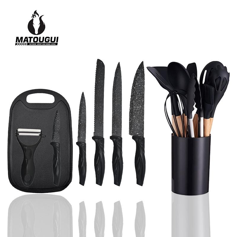 Matougui 19Pcs Kitchenware Set  / Spatula Silicone Knifes Set / Spatula Silikon Set / Pisau Dan Gunt